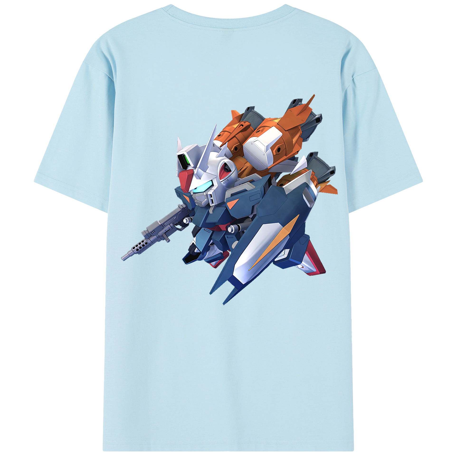 （画像用） 機動戦士ガンダム Mobile Suit Gundam 綿100％半袖Tシャツ（背面プリント）